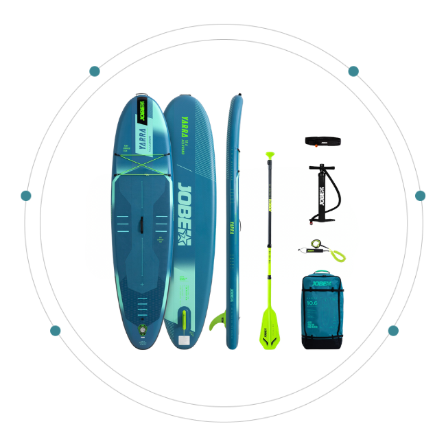 Jobe Inflatable Stand Up Paddle Board Package (SUP) - Yarra 10.6