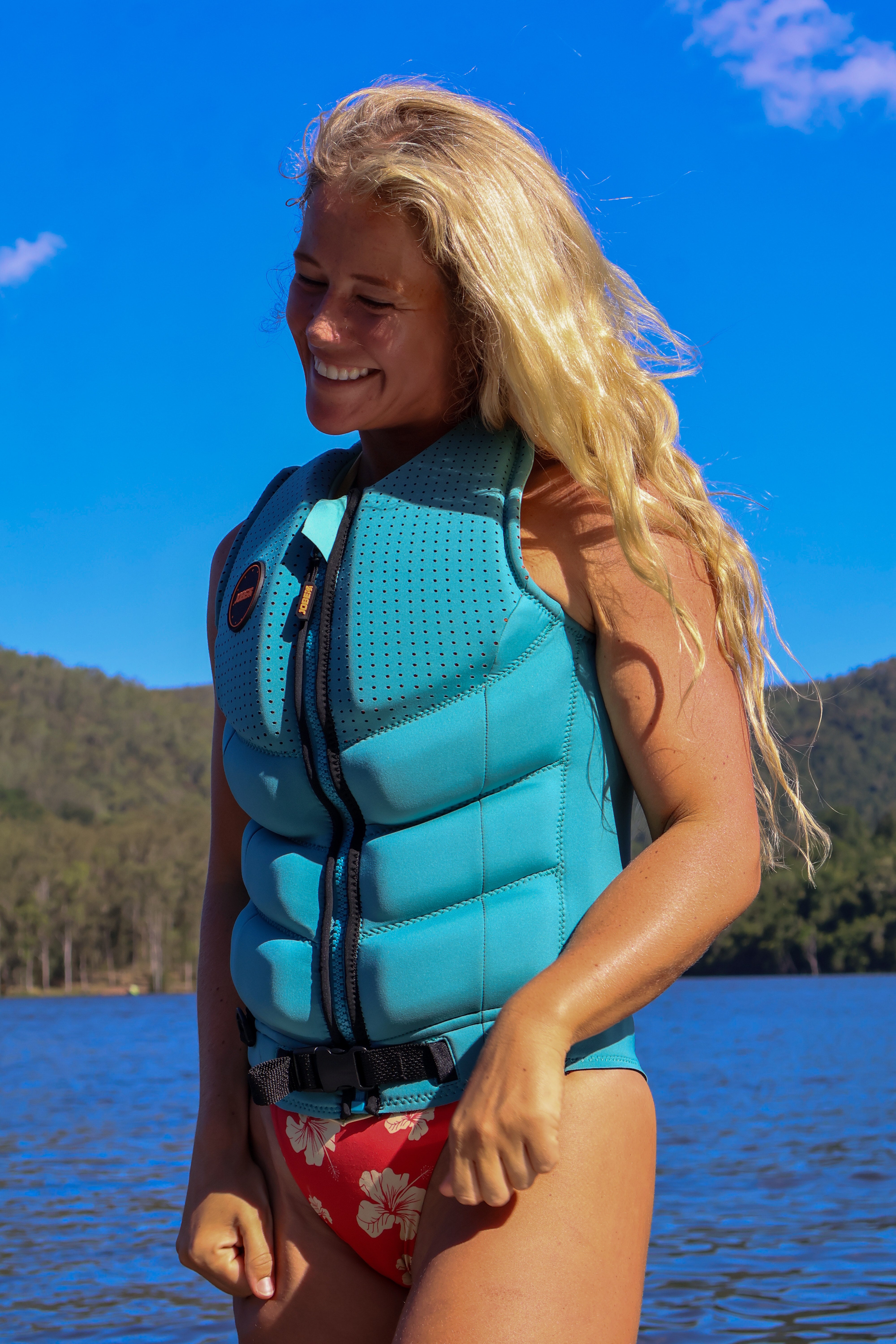 Jobe Fragment Womens Life Jacket Vintage Teal - Jobe Sports Australia